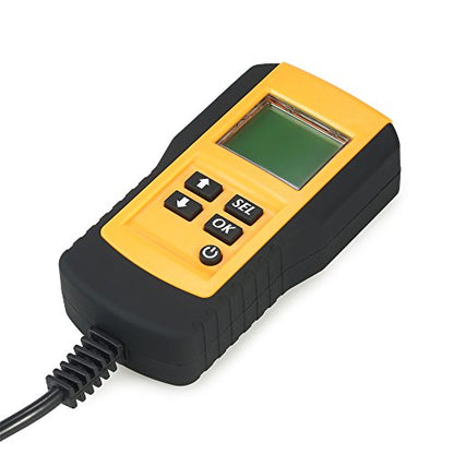 12V Car Battery Analyzer LCD Digital Automotive Vehicle Battery Diagnostic Tester Tool with Clamps CCA Value Voltage Resistance Status