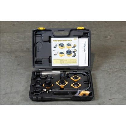 Mityvac MVB1010 Cooling System Pressure Test Kit, MV4530 Hand Pump Tester with Adapters, MV4508 Universal Cooling System Adapter, Leak Detection, Radiator and Coolant Bottle Compatibility, Automotive