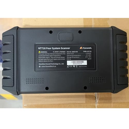 2026 FOXWELL NT716 Bidirectional OBD2 Scanner, 4-System Diagnostic Tool for ABS, SRS, Transmission & Engine, 9 Reset, ABS Bleeding, AutoVIN, Live Data, Upgraded from NT6X4, Lifetime Free Updates,Black