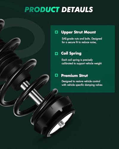 SCITOO - Front Complete Strut & Coil Spring Assembly Fits for Chevrolet Cruze 2011-2015,for Chevrolet Cruze Limited 2016 with 372664 372663 - Set of 2