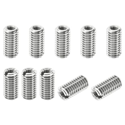 PATIKIL Thread Adapters Sleeve Reducing Nut, 10 Pcs M5x0.8 Male to M2.5x0.45 Female Repairing Insert Nut Screw Reducer Stainless Steel Fastener 10mm - size: M2.5xM5x10mm