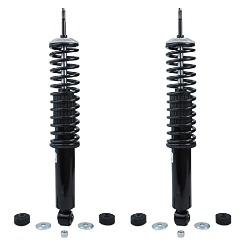 Detroit Axle - 4WD Struts for 1997-2002 Ford Expedition Lincoln Navigator, Complete 4 Struts with Coil Spring Front Rear 1998 1999 2000 2001 Replacement Ready Strut Shock Assembly - size: 10336-4A/PAIR