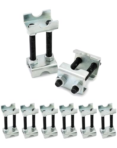 QWORK 2-Way Adjustable Spring Spacer, Spreads or Compresses Coil Springs, 8 Pack Mini Coil Spring Compressor Strut Shock Absorber - size: 8 Pack