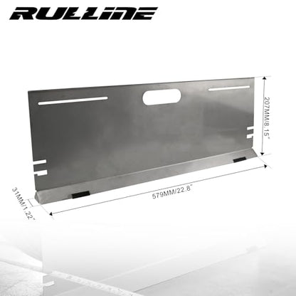 RULLINE Stainless Steel Wheel Alignment Tool Plates, 2-Pack Toe Alignment Tool with Tape Measures, Magnetic Slots, and Hanging Holes for Easy Storage - Suitable for Cars, Trucks, SUVs, and Vehicles