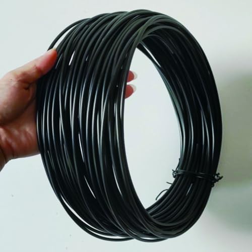 50 Feet Black HDPE Plastic Welding Rod,1/8" Diameter,High Density Polyethylene Welding Rod for Car Bumper,Water Tanks,Canoe and Plastic Bins - color: Black