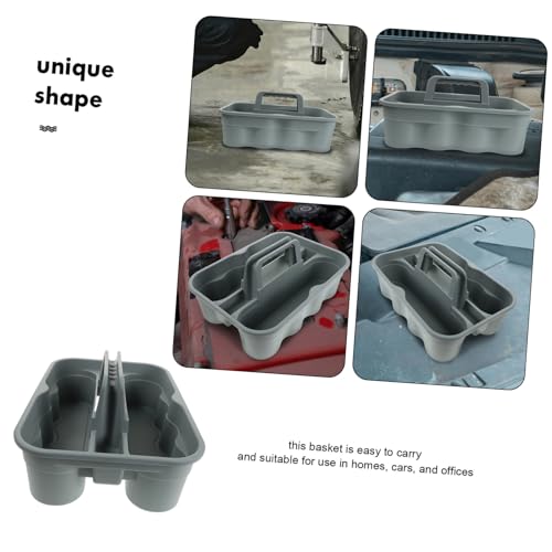 Portable Plastic Tool Storage Basket with Handle Versatile Cleaning Supplies Organizer for Auto Detailing Car Wash and Home Use for Women and Men