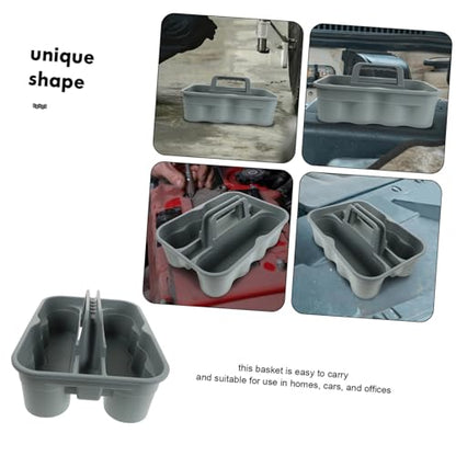 Portable Plastic Tool Storage Basket with Handle Versatile Cleaning Supplies Organizer for Auto Detailing Car Wash and Home Use for Women and Men