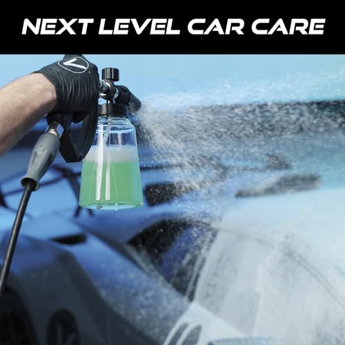 VIKING Professional Foam Cannon for Car, Adjustable Spray Nozzle, 1.1 Liter Soap Canister, 1/4" Quick Connect Plug for Pressure Washer and Car Detailing Kit