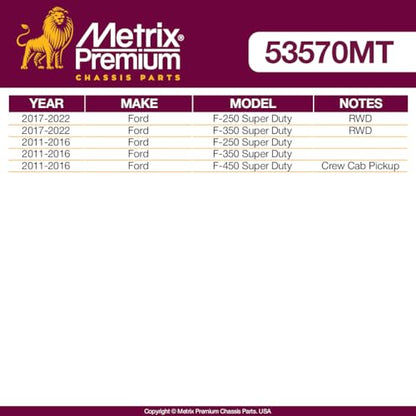 Metrix Premium Chassis Parts - Pitman Arm Fits 17-22 Ford F-250 Super Duty RWD, F-350 Super Duty RWD, 11-16 F-250 Super Duty, F-350 Super Duty, F-450 Super Duty, Replacement K440028, Made in Europe