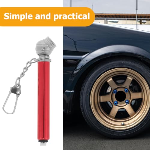 Mini Metal Tire Pressure Gauge Pen with Tread Depth Gauge and Built-in Deflator Valve for Cars and Bikes