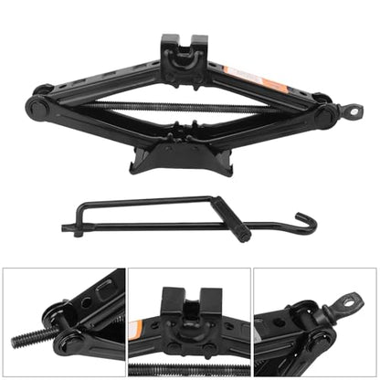 2 Set 2 Ton Scissor Jack for Car, Car Scissor Jack with Hand Crank Portable Repair Tool Rust-Resistant for auto, SUV, Trailer, Station Wagon, by GENHAKON.