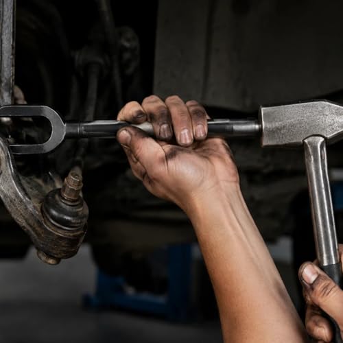 Pneumatic Separating Pickle Fork for Ball Joint and Tie Rod Removal | precision heat-treated,Industrial-grade forged steel,high impact resistance,Advanced anti-rust coating,Precision fork angle