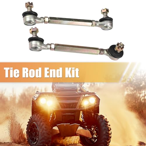 ACROPIX 10cm 3.94" Steering Tie Rod End Tie Rod Link Fit for 50cc 70cc 90cc 110cc 125cc 150cc ATV Quad Four Wheeler with Ball Joint Accessories - Pack of 2 - size: 100mm