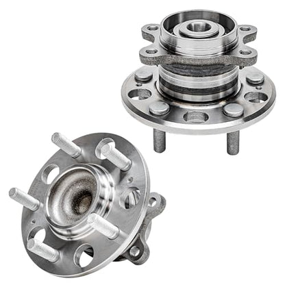 Detroit Axle - 512410 Both Driver and Passenger Side Rear Wheel Bearing and Hub Assembly Replacement for 2008 2009 2010 Hyundai Elantra [Non-ABS Models] - style: 512410 x2/Pair