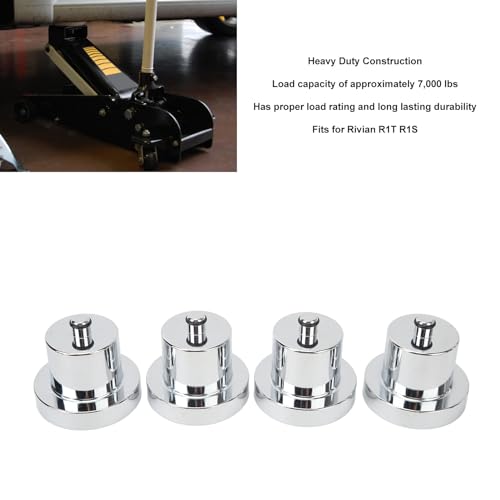 Cryfokt Jack Pucks for R1T R1S, Aluminium Alloy Lift Point Jack Adapter Floor Jack Lift Point Jack Adapter Lifting Point Pucks Jack