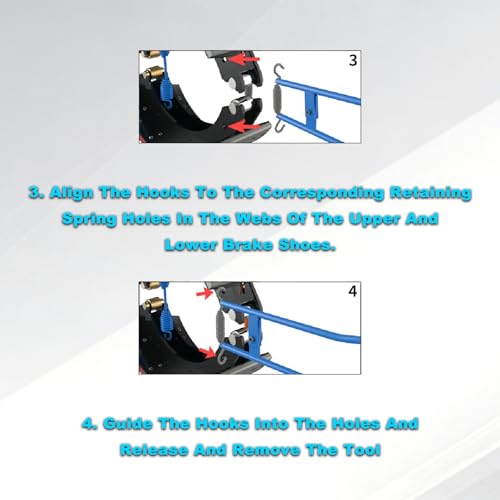 Heavy Duty Truck Brake Spring Tool, Brake Installer and Removal Tool | LT890 Replacement Heavy Truck Brake Spring Slack Adjustable Tool