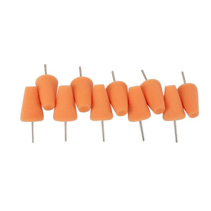 Maxshine 10 Pieces MN01 Mini Rotary Polishing System Accessory - 1.75" Orange Foam Pad, Precision Buffing & Polishing for Tight Spaces, Ideal for Professional Car Detailing