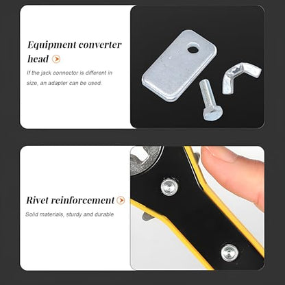 Car Jack Ratchet Wrench, Labor-Saving Long Handle Automotive Scissor Lug Wrench, Forward Reversal Knob Vehicle Lift Speed Jack Ratchet Tool, Universal for Truck Motorcycle SUV
