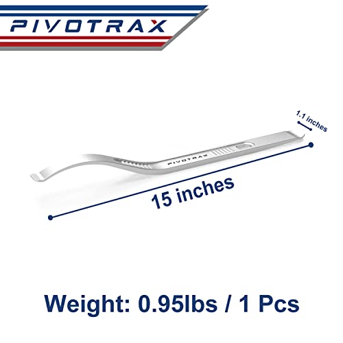 PIVOTRAX 15” Tire Mount | Demount Curved Iron Tire Lever | Wrench, Set of 2 Tire Spoons