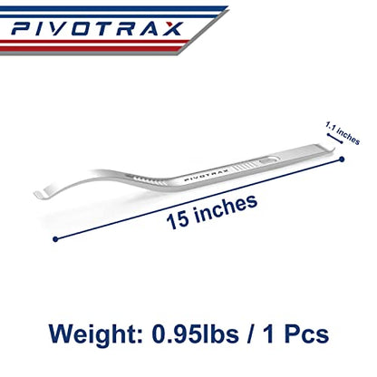 PIVOTRAX 15” Tire Mount | Demount Curved Iron Tire Lever | Wrench, Set of 2 Tire Spoons