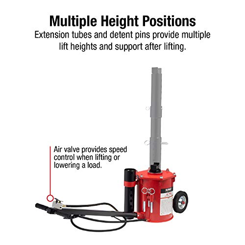 SUNEX TOOLS 6710 10-Ton, Portable, Air Lift Jack