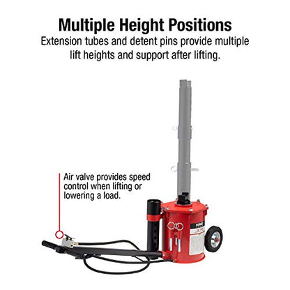 SUNEX TOOLS 6710 10-Ton, Portable, Air Lift Jack