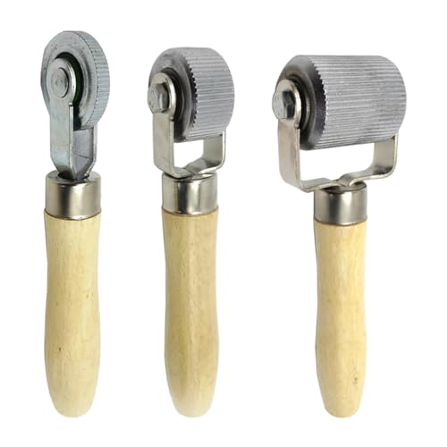 Bittwee 3PCS Car Sound Deadening Roller Metal Installation Tool, Automotive Sound Deadener Noise Rolling Wheel for Sound Proof Insulation, Interior Accessories Universal for SUV, Truck, RV