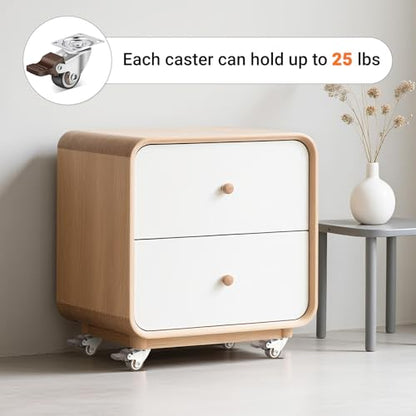 Nefish 1 Inch Small Casters Set of 12, Low Profile Soft Rubber Casters Wheels for Furniture, 360 Degree Swivel Plate Castors, Flexibly Light Duty Castor Wheels for Cabinet, Boxes, Trash, DIY - style: 1 IN (12 Pack)