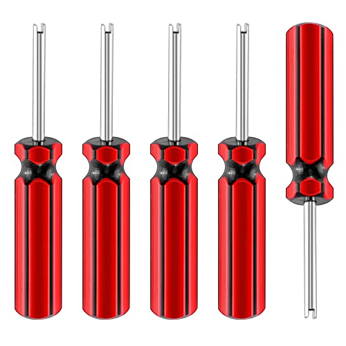 QPINGH 5 Pcs Car Motorcycle Truck Bike Screwdriver Valve Stem Core Remover Tire Repair Install Tool