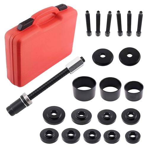 maXpeedingrods 19pcs Front Wheel Drive Bearing Removal Installation Tool Kit, FWD Wheel Bearing Press Puller Service Tool Set, Automotive Wheel Bearing Install/Remover Master Kit