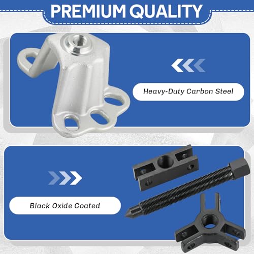DASBET 19PCS Slide Hammer Puller Set Internal External Puller Hub Puller | 9-Way Dent Hub Gear Puller Remover Set, Wheel Hub Puller Dent Repair Kit