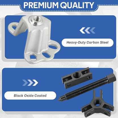 DASBET 19PCS Slide Hammer Puller Set Internal External Puller Hub Puller | 9-Way Dent Hub Gear Puller Remover Set, Wheel Hub Puller Dent Repair Kit