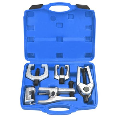 Splitter Removal Kit, Pitman Arm Puller, 5-in-1 Ball Joint Separator, Tie Rod End Removal Tool Set for Front End Service(Blue) - color: Blue