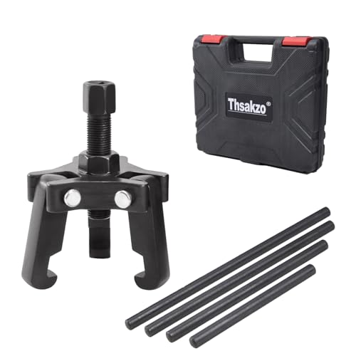Harmonic Balancer Puller Kit, 3-Jaw Crankshaft Damper Pulley Removal Tool | Crankshaft Damper Removal Tool for Tight Engine Compartments, Fits Chevy LS, GM, Chrysler, Ford, Cadillac, Mitsubishi