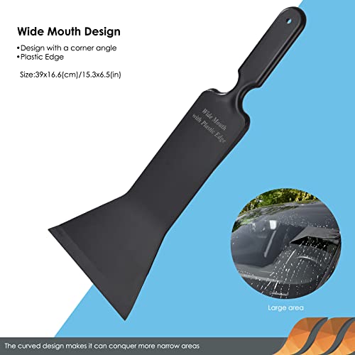 EHDIS Window Tint Bulldozer Squeegee Scrubber Paddle Squeegee, Long Handle Flat Glass Bulldozer Tint Tool for Car Front Windows Rear Glass Cleaning, Auto Window Tinting Car Glass Film Installation