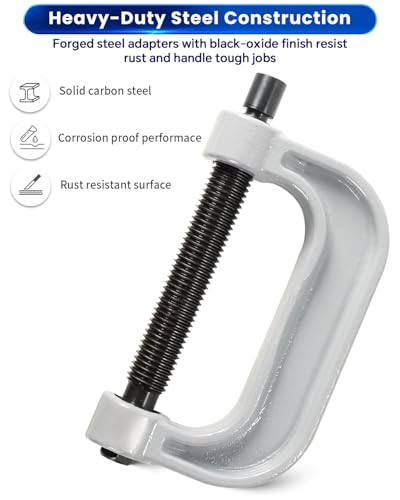 ATPEAM Ball Joint Service Tool | Heavy Duty Ball Joint Press & U Joint Removal Tool Kit with 4wd Adapters, for Most 2WD and 4WD Cars and Light Trucks