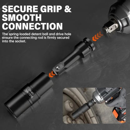 Lug Nut Impact Socket Set, 7pcs