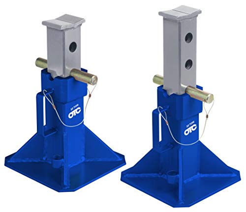 OTC S022 22-Ton Capacity Jack Stands - Ideal for Safely Holding Class 7 and 8 Trucks and Heavy Duty Equipment for Tire, Wheel, Brake, and Underbody Service