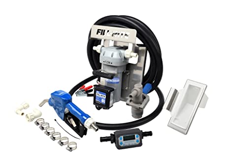 Fill-Rite DF012CAT520B 12V 8 GPM Diesel Exhaust Fluid (DEF) Transfer Pump w/Tote Mount Package, Automatic Nozzle, RPV Dispense Coupler, & Digital Meter - style: 12V Tote Mount w/Meter