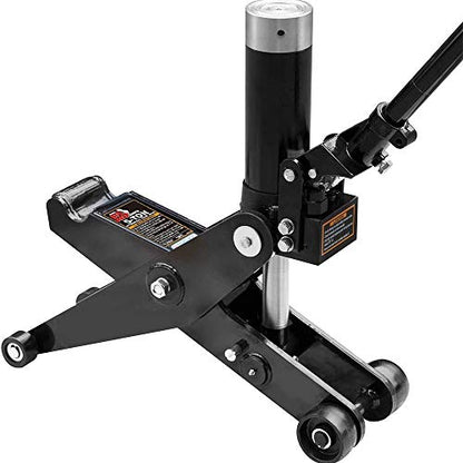 Hydraulic Forklift Jack 5 Ton (10,000 lb) Capacity, Dual Position Forklift Service/Hydraulic Floor Jack Black for Truck Tractor, Lifting Range 2.76"-28.74"
