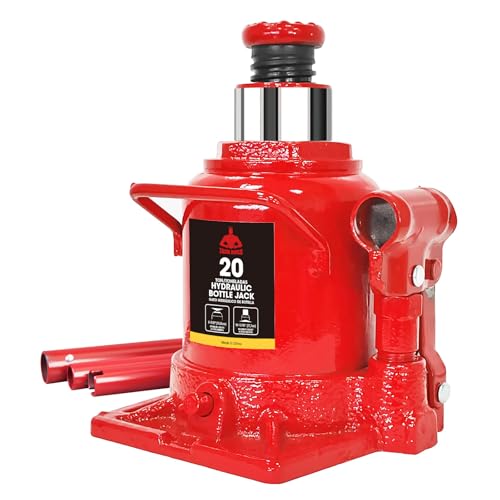 Jack Boss Bottle Jack 20 Ton (40,000 LBs) Hydraulic Car Jack, Fit for Auto Truck Repair and House Lift, AS92007A-JB - size: 20T