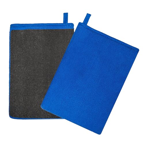 Tidy Monster 2 Pack Clay Mitt and Bar, Medium Grade Bundle with Blue Clay Towel for Car Cleaning and Polishing - color: Blue