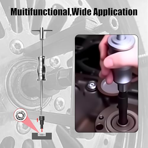 SGT Premium 14‑Piece Blind Hole Bearing Puller Set Internal Bearing Extractor Kit with Slide Hammer, Expandable Collets & Carry Case for Automotive Mechanical Repair Tools