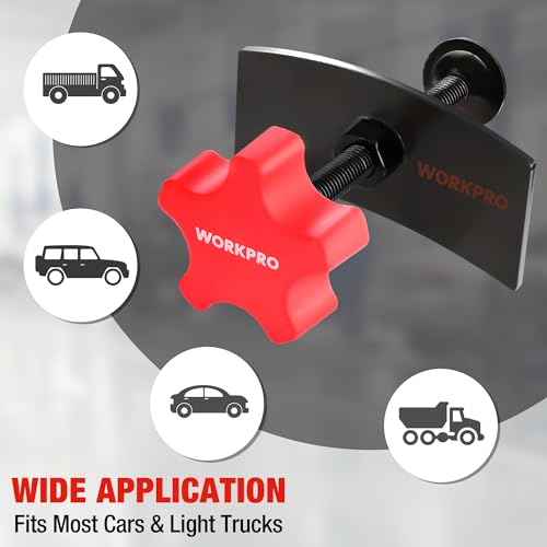 WORKPRO Brake Caliper Compression Tool, Piston Compressor Spreader Tool | Disc Brake Pad Spreader Tool for Compressing Inner Pad, Brake Piston Compressor Tool for Cars & Light Trucks - size: Standard