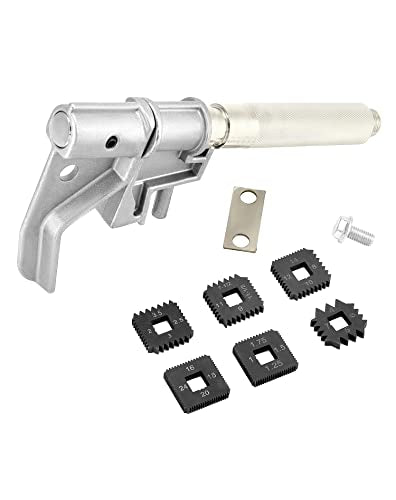 QWORK 7402 Universal Outside Thread Chaser, Heavy Duty Thread Repair Tool for 1-1/4" to 5" O.D, 1 Set