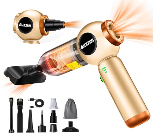 Handheld Vacuum Cleaner Cordless - 18000PA Strong Suction Rechargeable, 3-Speed Adjustable Portable Mini Dust Buster for Pet Hair, Car Detailing, Home, Office & Car Cleaning - color: Yellow