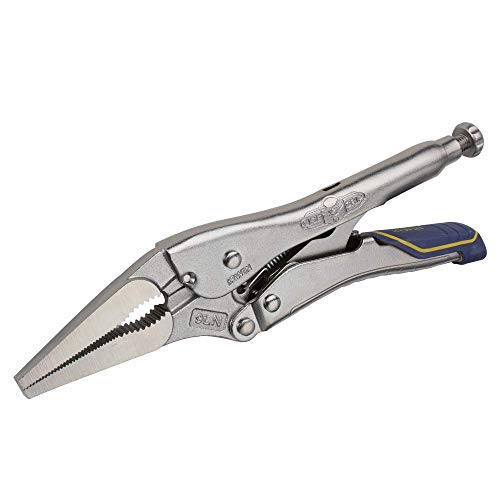 IRWIN VISE-GRIP Locking Pliers, Fast Release, Long Nose with Wire Cutter, 9-Inch (IRHT82582) - size: One Size