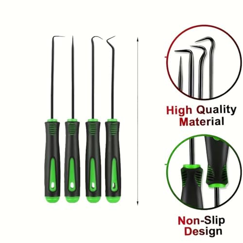 Precision Pick & Hook Set, Car Auto Oil Seal O-Ring Seal Gasket Pick Mini Precision Hooks Professional Puller Remover Mechanic Tool-10PCS