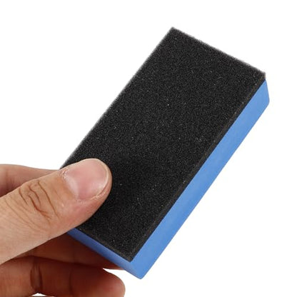 ARTIBETTER Blue Car Polishing Sponge Pad Set with Microfiber Cloth for Automotive Detailing Projects, Versatile Wipe Tool for Car Exterior and Wheel Maintenance, Detailing Kit
