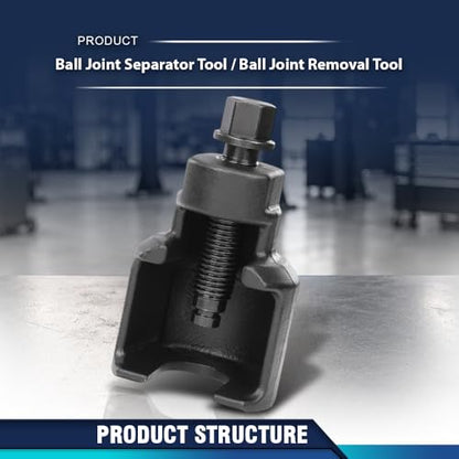 PIT66 39mm Ball Joint Removal Tool Heavy Duty Ball Joint Splitter Separator Extractor Compatible with Scania Benz MAN Hino Black